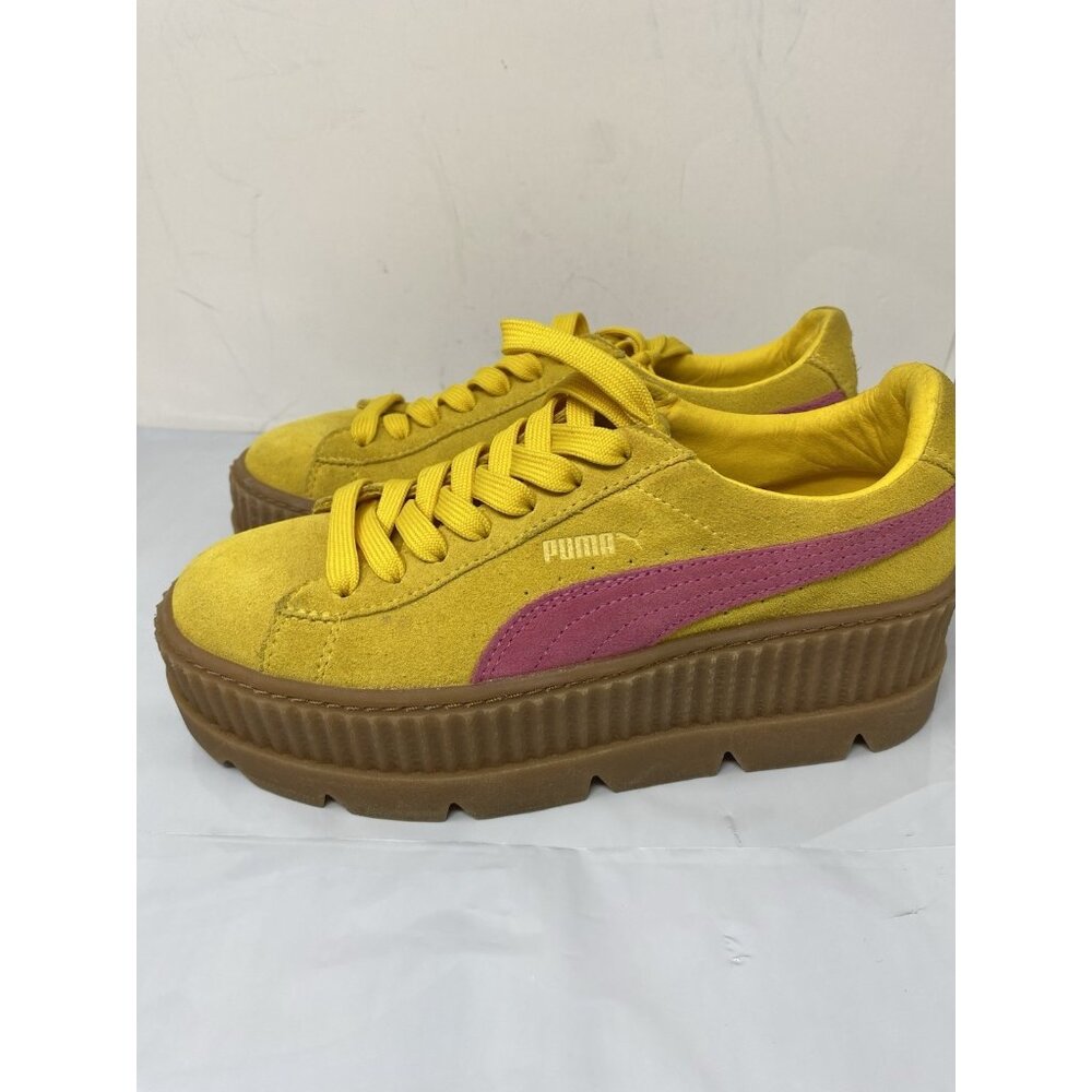 PUMA Fenty x Suede Cleated Creeper Lemon Vanilla Ice Rihanna Women - Sz 8